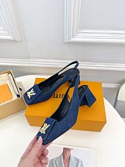 Louis Vuitton LV Pump Blue Denim Heel 5.5cm - 2