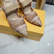 Fendi Colibri 85mm FF Mesh Slingback Pump - 5