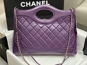 Chanel 31 Bag Purple 35x39x8cm - 4