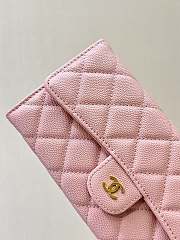 Chanel Long Wallet Pink Caviar Gold 19cm - 2