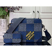 Louis Vuitton LV Trio Messenger Damier Heritage Blue 25 x 18.5 x 7 cm - 1