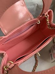 Chanel Kelly Shopper Pink Gold Bag 13x19x7cm - 5