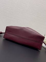 Loewe Flamenco Clutch Bag Red Wine 30x24.5x10.5cm - 5