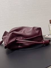 Loewe Flamenco Clutch Bag Red Wine 30x24.5x10.5cm - 4