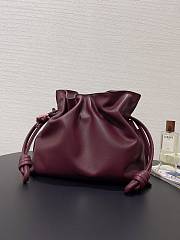 Loewe Flamenco Clutch Bag Red Wine 30x24.5x10.5cm - 2