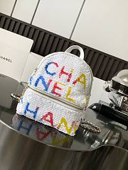 Chanel Backpack White 25x21x15cm - 1