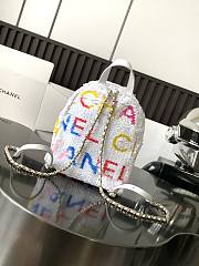 Chanel Backpack White 25x21x15cm - 4