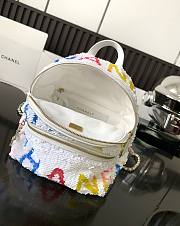 Chanel Backpack White 25x21x15cm - 3