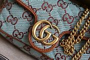 Gucci GG Super Mini Shoulder Bag Blue 16.5x9.5x4.5cm - 3