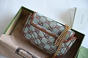 Gucci GG Super Mini Shoulder Bag Blue 16.5x9.5x4.5cm - 2