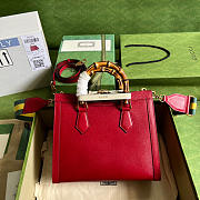 Gucci Diana Small Tote Bag Red 27x24x11cm - 5