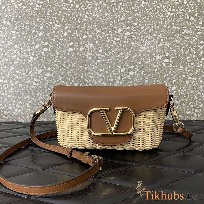 Valentino Garavani Locò Bag Brown 22x9x17cm - 1