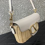 Valentino Garavani Locò Bag White 22x9x17cm - 4