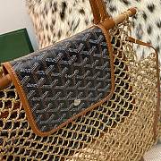 Goyard Aligre Raffia Mesh Tote Bag Brown 30x34x7cm - 5