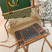 Goyard Aligre Raffia Mesh Tote Bag Brown 30x34x7cm - 4