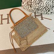 Goyard Aligre Raffia Mesh Tote Bag Brown 30x34x7cm - 2