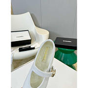 Chanel Mary Janes Cotton & Silk White - 2