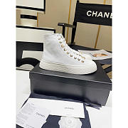 Chanel Sneaker Calfskin in White - 1