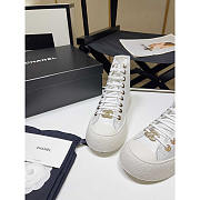 Chanel Sneaker Calfskin in White - 3