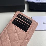 Chanel Card Holder Pink Caviar Gold 12x7.5x2.5cm - 5