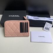 Chanel Card Holder Pink Caviar Gold 12x7.5x2.5cm - 4