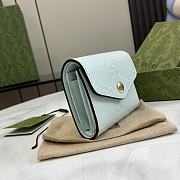 Gucci GG Medium Wallet Light Green 11x9.5x3cm - 3