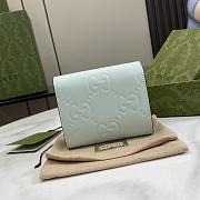 Gucci GG Medium Wallet Light Green 11x9.5x3cm - 2