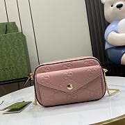 Gucci GG Super Mini Shoulder Bag Pink 18x11x4cm - 1