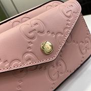 Gucci GG Super Mini Shoulder Bag Pink 18x11x4cm - 3