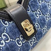 Gucci Moon Side Mini Shoulder Bag Denim 24x12x5cm - 2