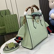 Gucci Diana Small Tote Bag Light Green 27x24x11cm - 4