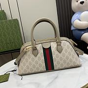 Gucci Ophidia Small Top Handle Bag Beige 31.5x16.5x8cm - 5