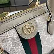 Gucci Ophidia Small Top Handle Bag Beige 31.5x16.5x8cm - 2