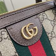 Gucci Ophidia Medium Top Handle Bag Brown 34x27.5x15cm - 2