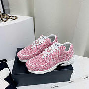 Chanel Sneakers Fabric Pink - 4