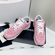 Chanel Sneakers Fabric Pink - 3