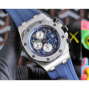 Audemars Piguet Royal Oak Offshore Chronograph Watch-Blue 42mm - 4