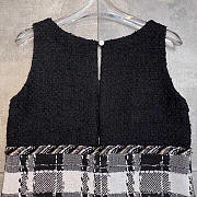 Chanel Tweed Dress Black And White - 4