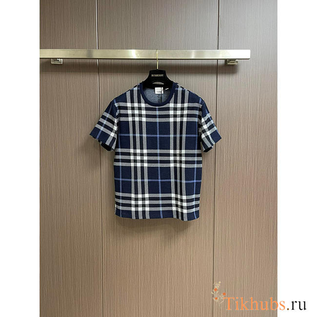 Burberry Check-pattern Cotton T-shirt - 1