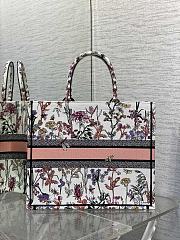 Dior Large Book Tote White Multicolor Herbarium 42 x 35 x 18.5 cm - 4