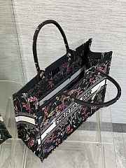 Dior Large Book Tote Black Multicolor Herbarium 42 x 35 x 18.5 cm - 6