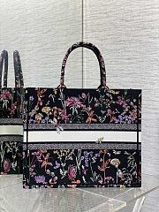 Dior Large Book Tote Black Multicolor Herbarium 42 x 35 x 18.5 cm - 4