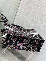 Dior Large Book Tote Black Multicolor Herbarium 42 x 35 x 18.5 cm - 3