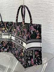 Dior Large Book Tote Black Multicolor Herbarium 42 x 35 x 18.5 cm - 2