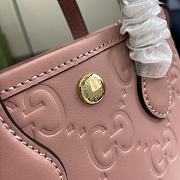 Gucci GG Super Mini Bag With Strap Pink 15x20x5cm - 2