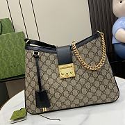 Gucci Padlock GG Medium Shoulder Bag Black 32.5x24x5.5cm - 1