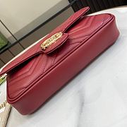 Gucci GG Marmont Mini Bag Red White 21x12x5cm - 5