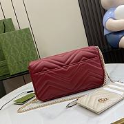 Gucci GG Marmont Mini Bag Red White 21x12x5cm - 2