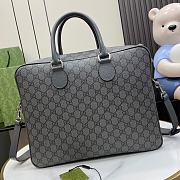 Gucci Ophidia Medium GG Briefcase Grey 36.5x29x7.5cm - 5