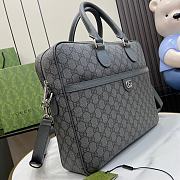 Gucci Ophidia Medium GG Briefcase Grey 36.5x29x7.5cm - 2